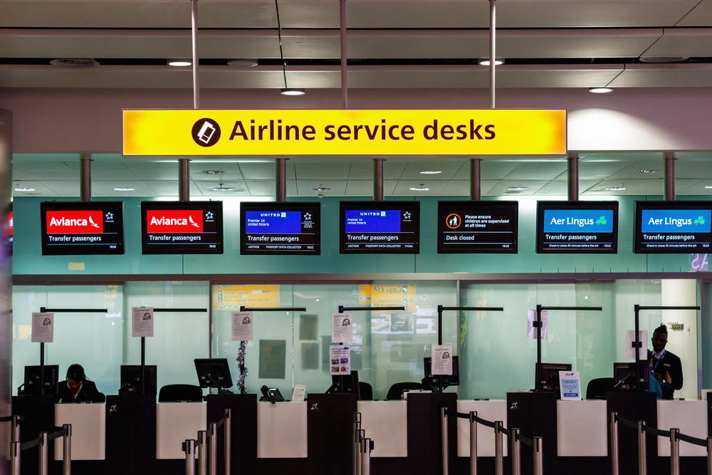Information Desks at Stansted Airport