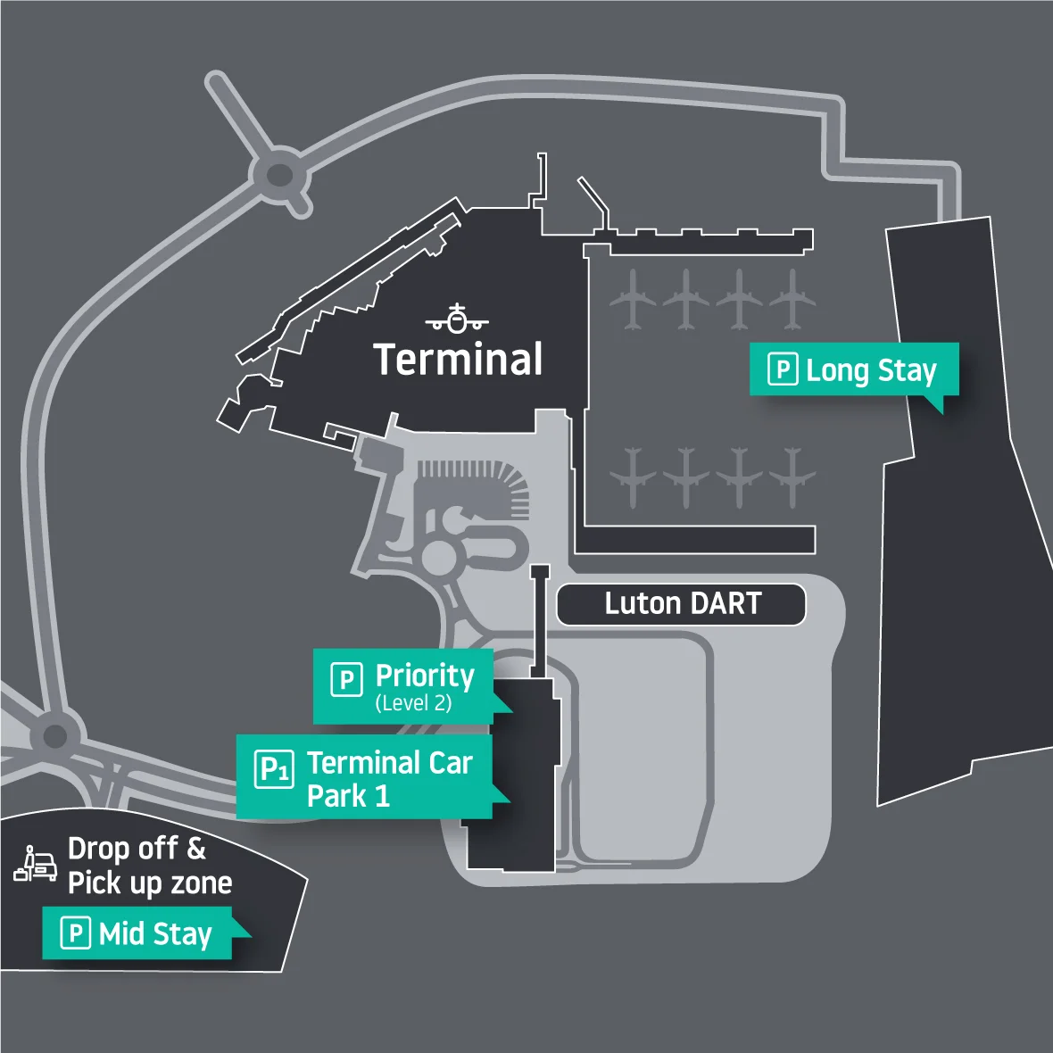 London Luton Airport facilities
