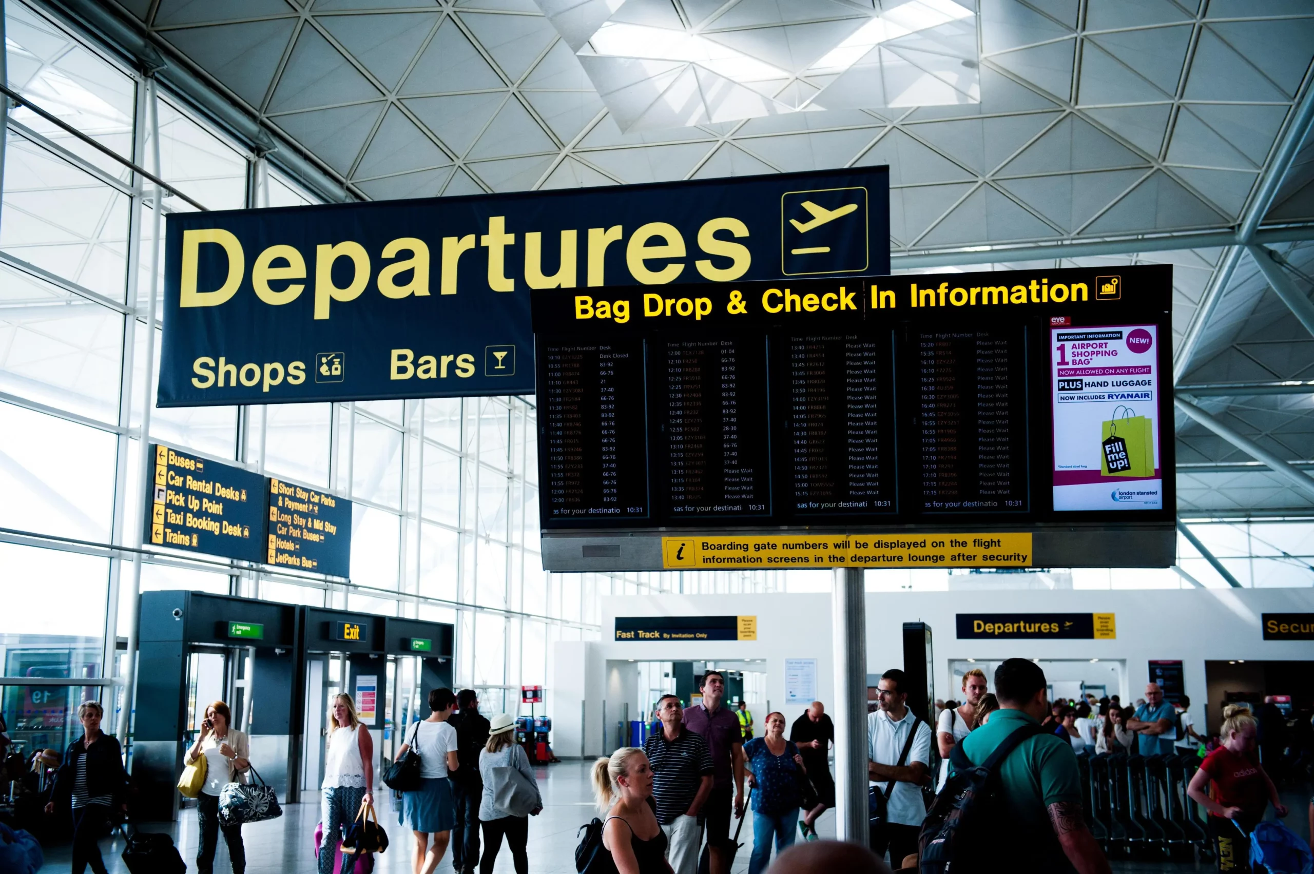 Stansted Airport Departures